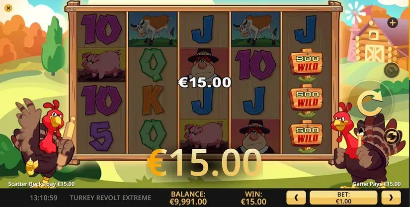 Turkey Revolt Extreme slot screenshot 3