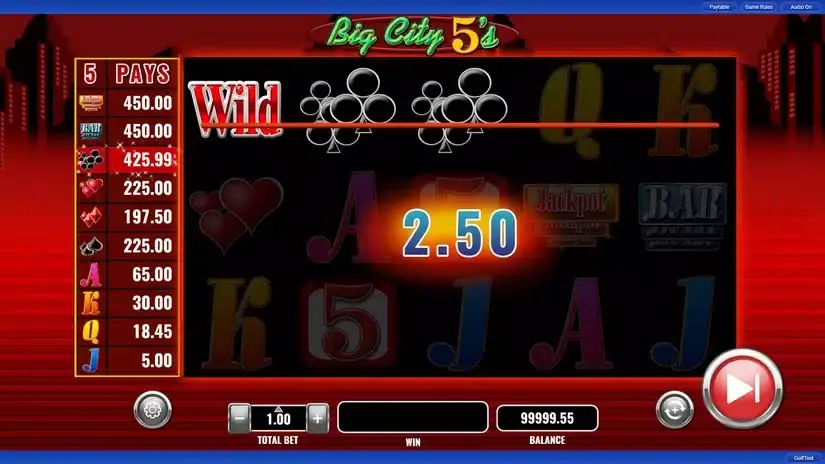 Big City 5’s slot screenshot 3