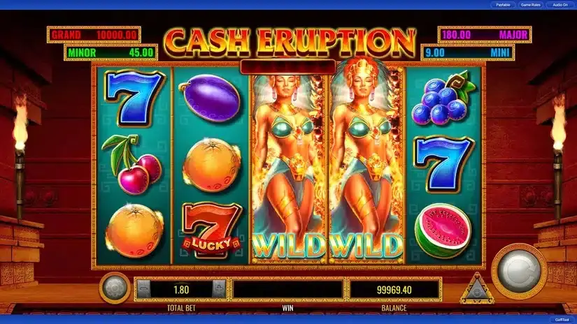 Cash Eruption slot screenshot 4