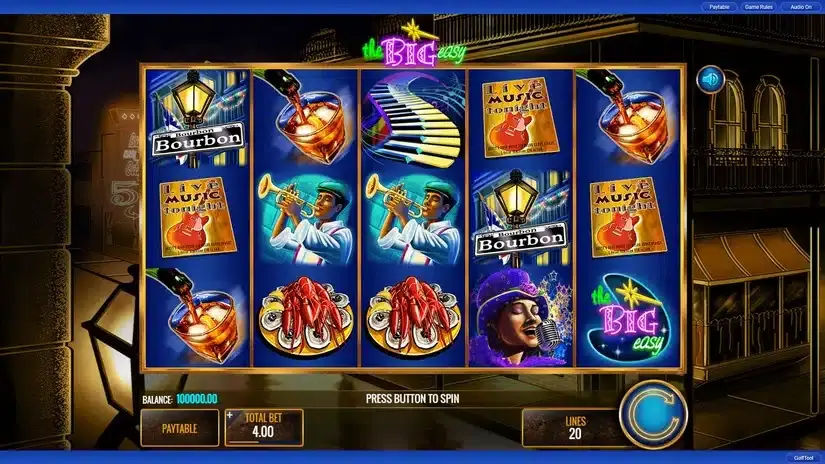 The Big Easy slot screenshot 1
