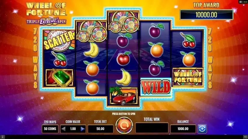 Wheel of Fortune Triple Extreme Spin slot screenshot 