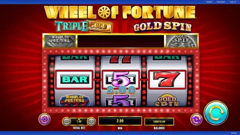 Wheel of Fortune slot screenshot 2
