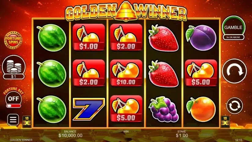 Golden Winner slot screenshot 