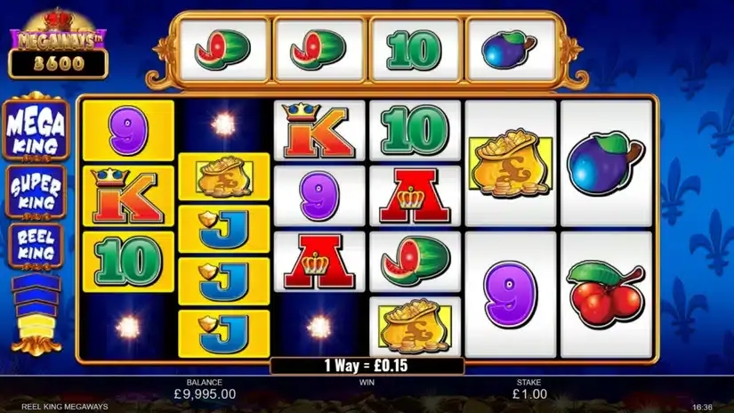Reel King Megaways slot screenshot 2