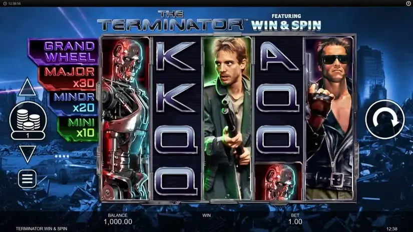 The Terminator Win & Spin slot screenshot 