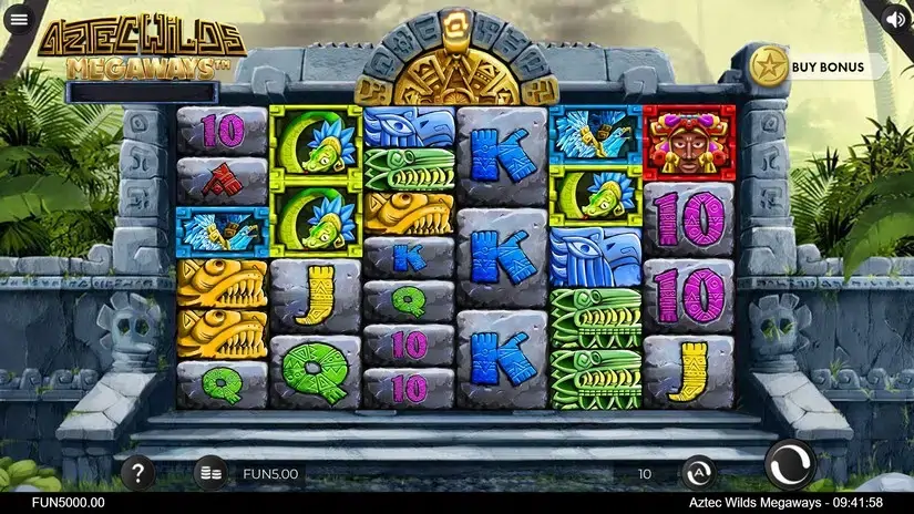 Aztec Wilds Megaways slot screenshot 1