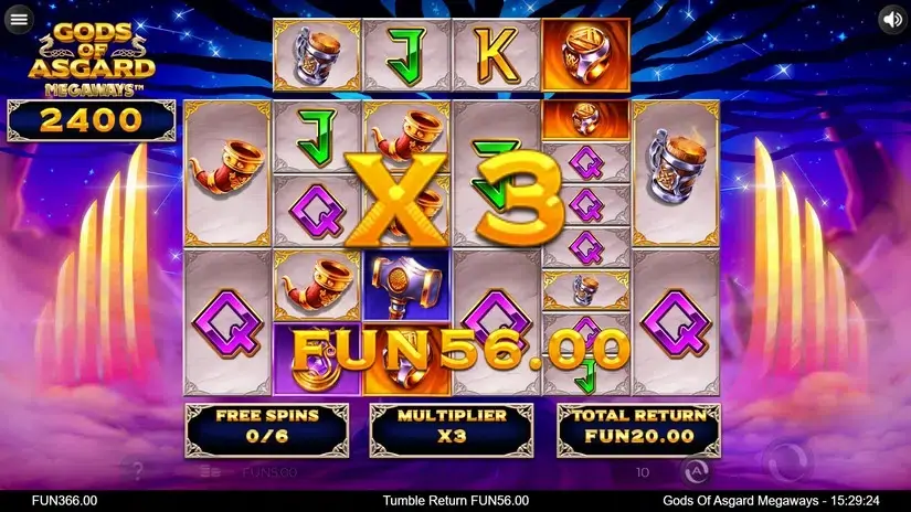 Gods of Asgard Megaways slot screenshot 