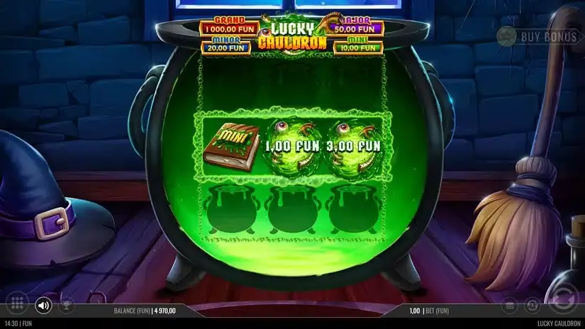 Lucky Cauldron slot screenshot 2