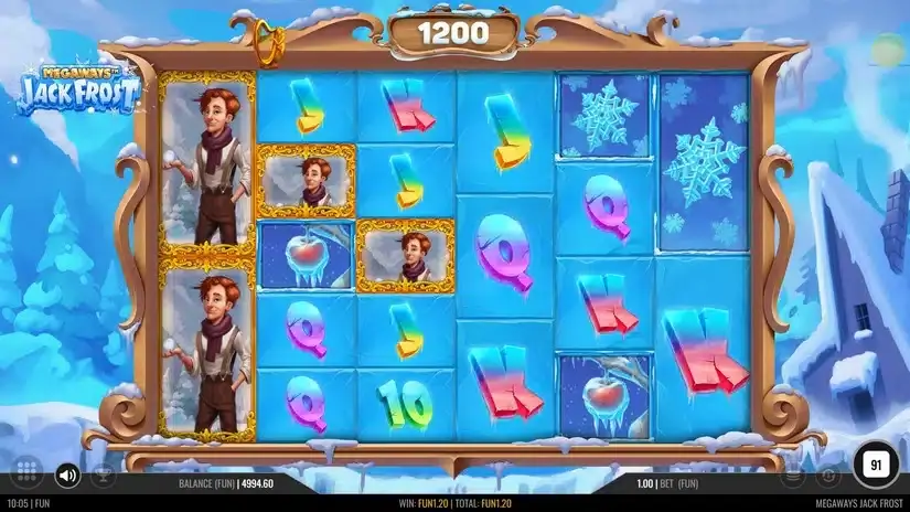 Megaways Jack Frost slot screenshot 3