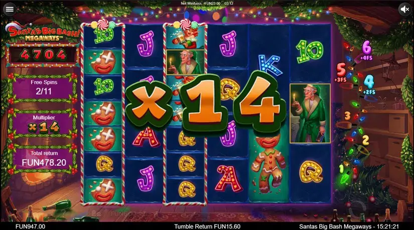 Santa’s Big Bash Megaways slot screenshot 6