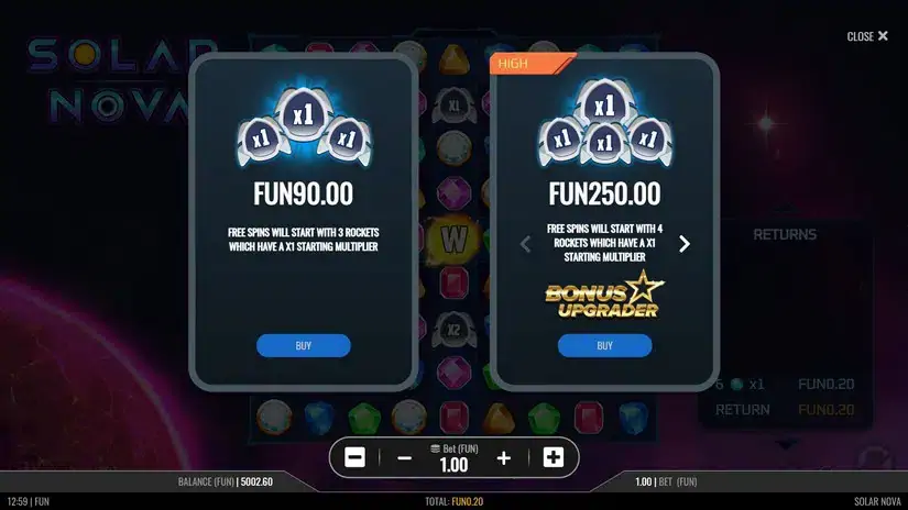 Solar Nova slot screenshot 3