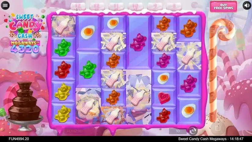 Sweet Candy Cash Megaways slot screenshot 2