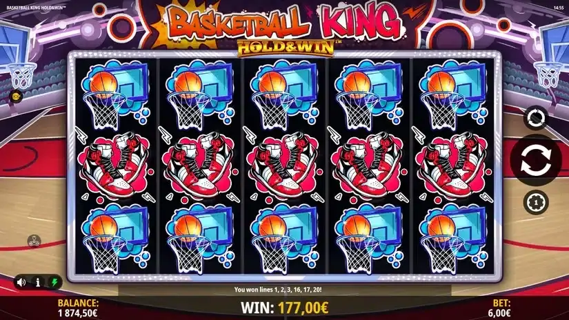 Basketball King Hold and Win slot screenshot 6
