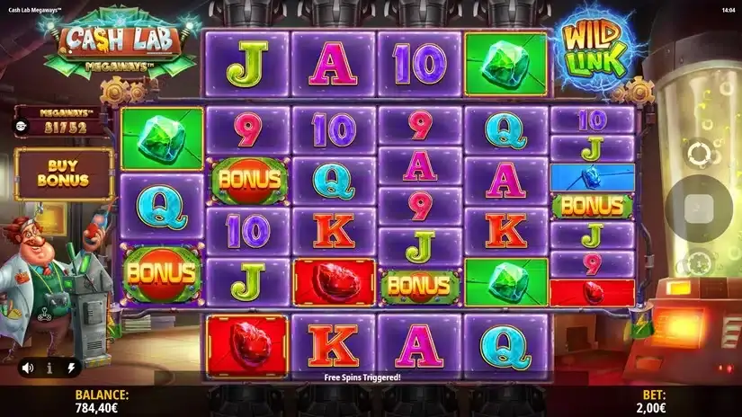 Cash Lab Megaways slot screenshot 2