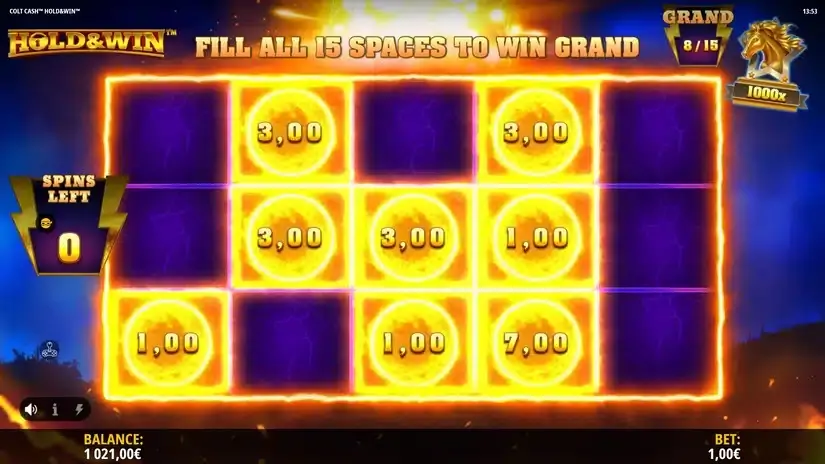 Colt Cash: Hold & Win slot screenshot 4