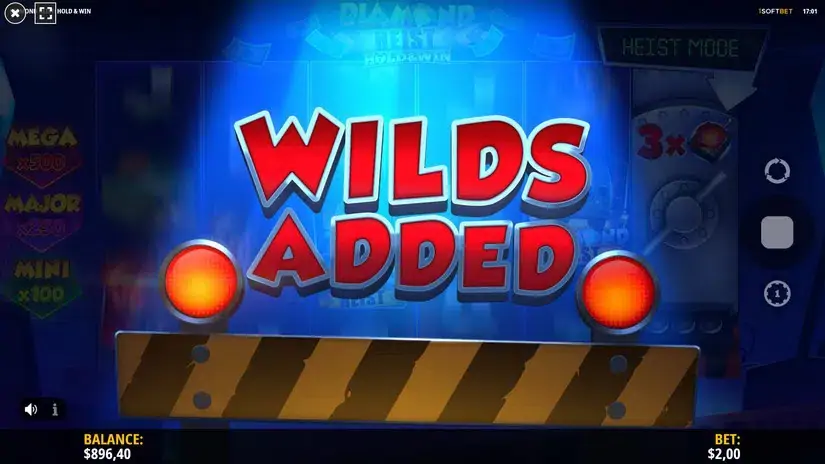 Diamond Heist Hold & Win slot screenshot 3