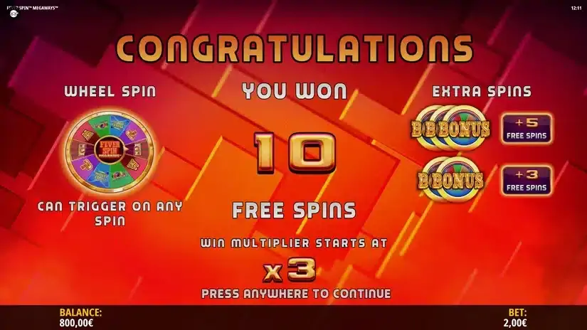 Fever Spin Megaways slot screenshot 4