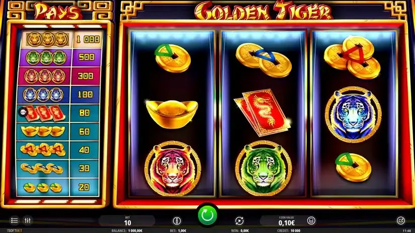 Golden Tiger slot screenshot 