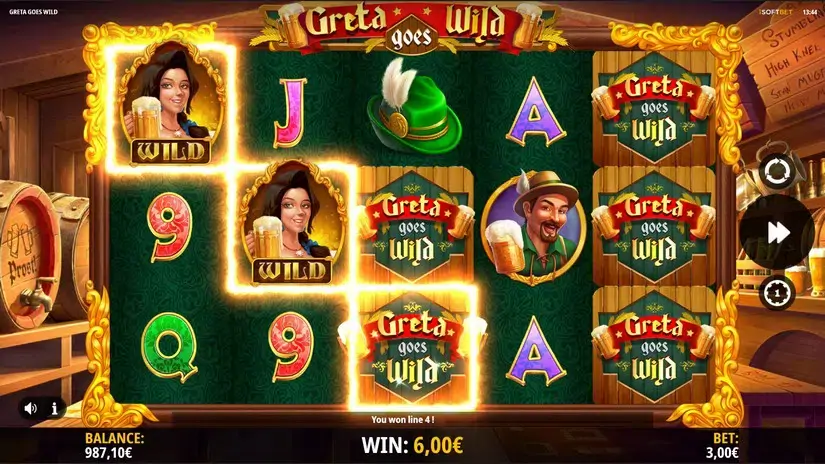 Greta Goes Wild slot screenshot 2