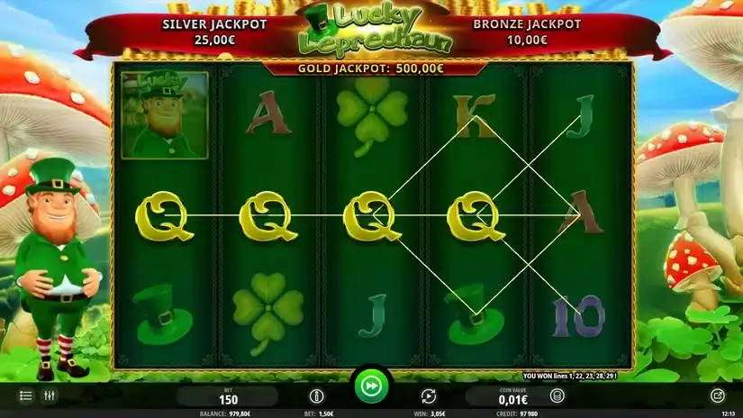 Lucky Leprechaun slot screenshot 