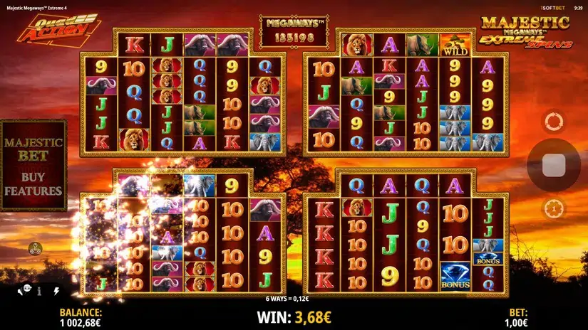 Majestic Megaways Extreme 4 slot screenshot 3