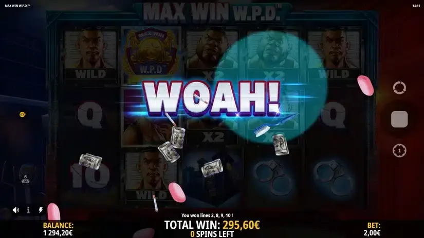 Max Win W.P.D slot screenshot 9