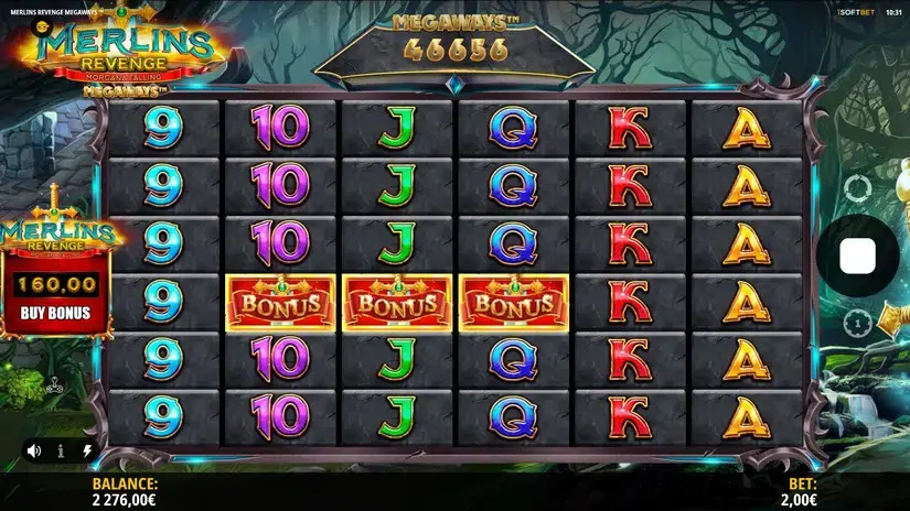 Merlin’s Revenge Megaways slot screenshot 4