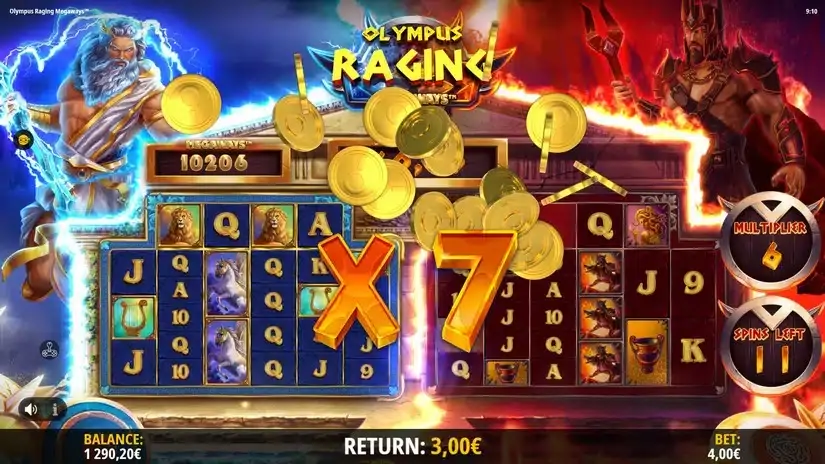Olympus Raging Megaways slot screenshot 5