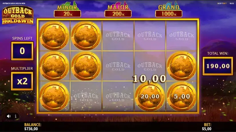 Outback Gold: Hold & Win slot screenshot 6
