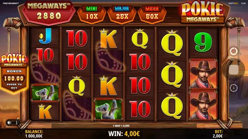 Pokie Megaways slot screenshot 2