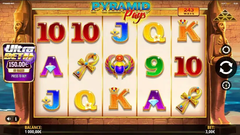 Pyramid Pays slot screenshot 