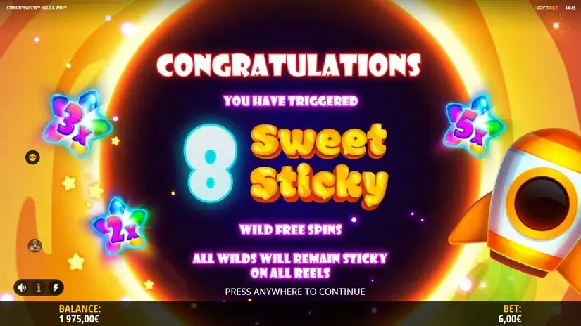 Stars n’ Sweets Hold & Win slot screenshot 6