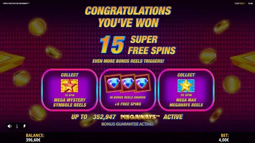 Triple Fruit Deluxe Megaways slot screenshot 4