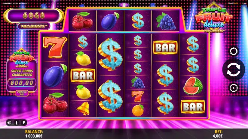Triple Fruit Deluxe Megaways slot screenshot 1