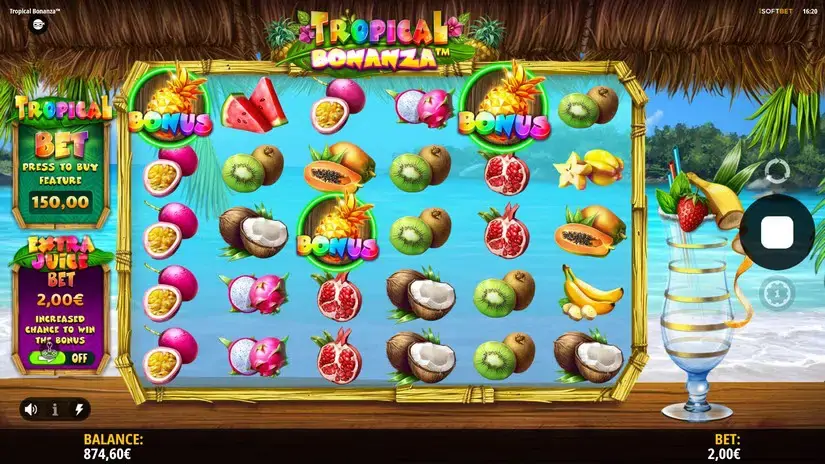 Tropical Bonanza slot screenshot 6