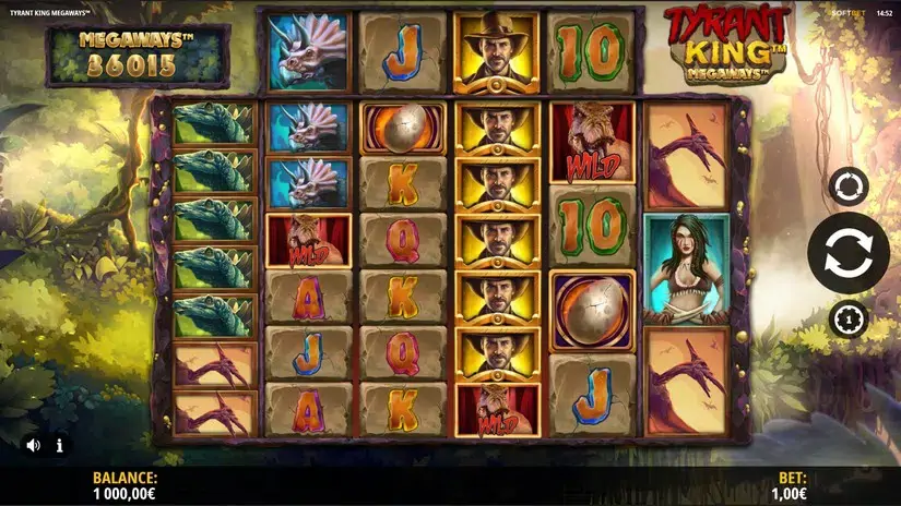 Tyrant King Megaways slot screenshot 