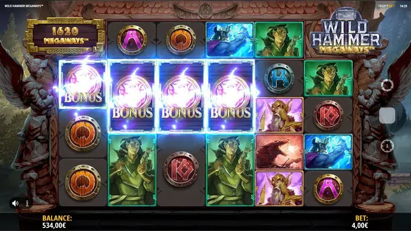 Wild Hammer Megaways slot screenshot 4