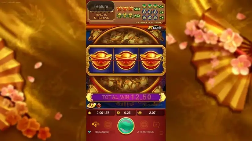 Treasure Bowl slot screenshot 2
