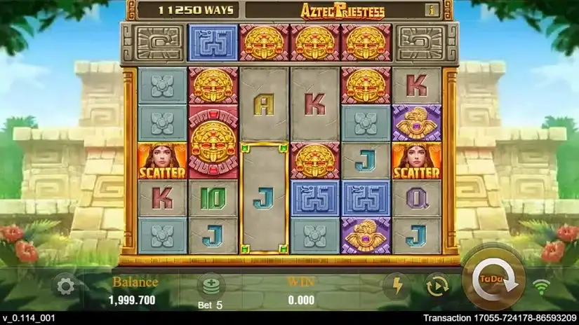 Aztec Priestess slot screenshot 