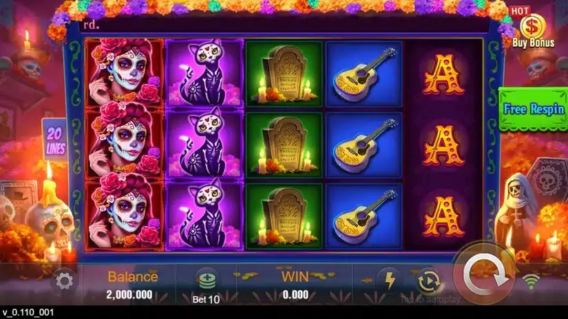 Bone Fortune slot screenshot 1