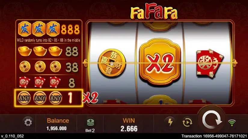 Fa Fa Fa slot screenshot 3