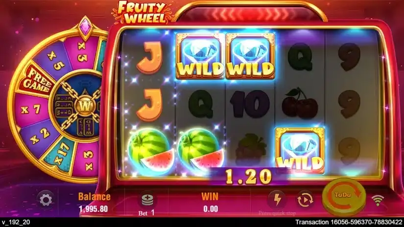 Fruity Wheel slot screenshot 2