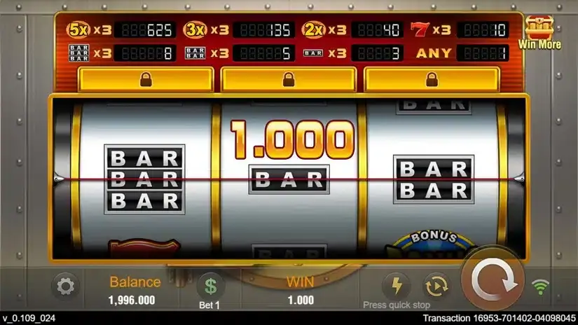 Golden Bank slot screenshot 3