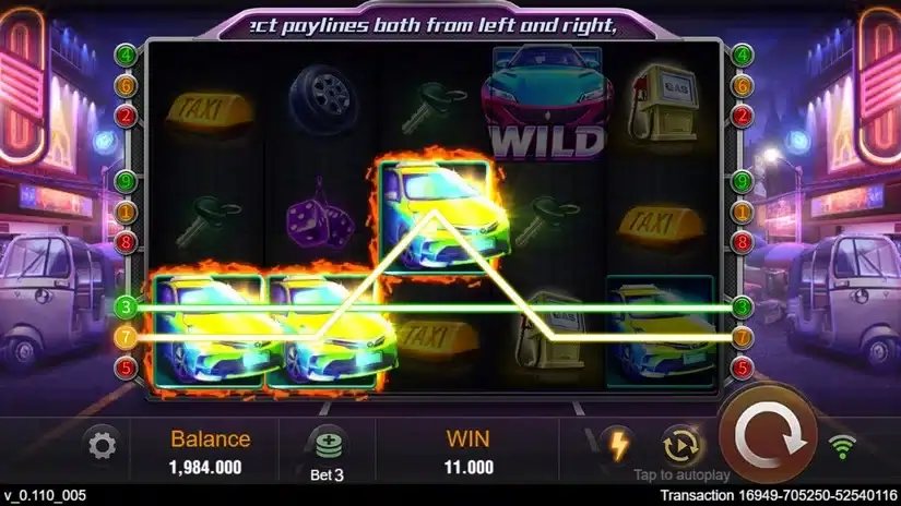 Happy Taxi slot screenshot 3