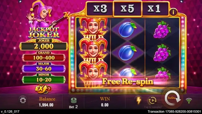 Jackpot Joker slot screenshot 2