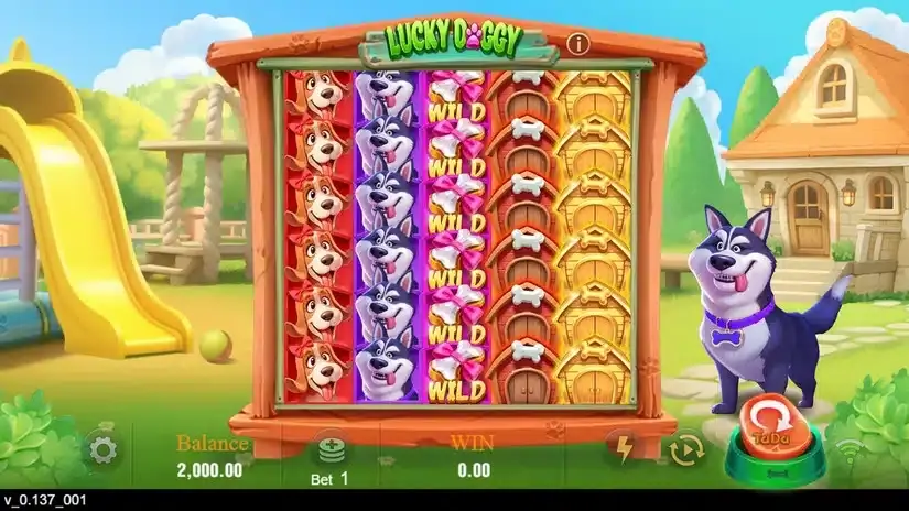 Lucky Doggy slot screenshot 