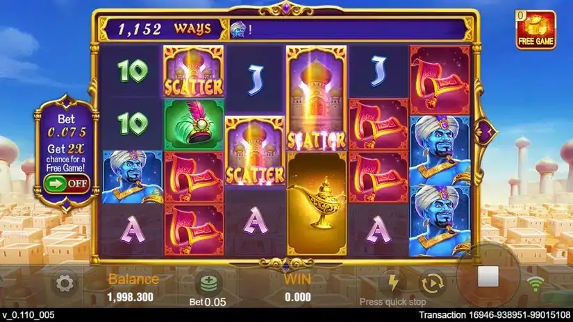 Magic Lamp slot screenshot 2