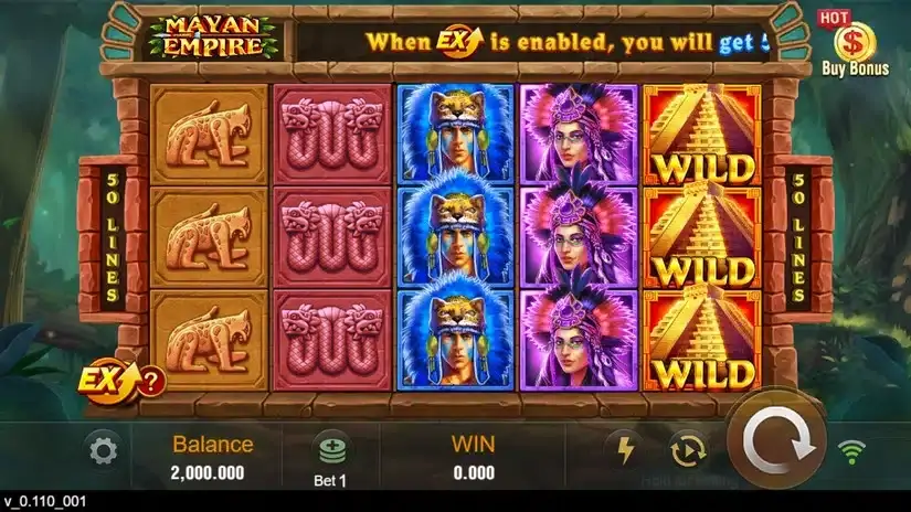 Mayan Empire slot screenshot 