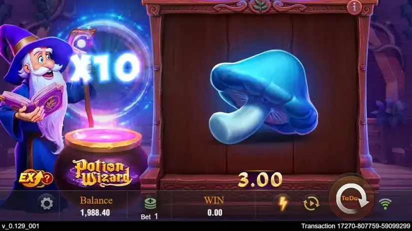 Potion Wizard slot screenshot 