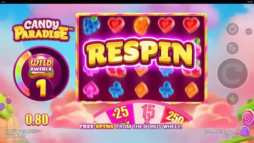 Candy Paradise slot screenshot 2